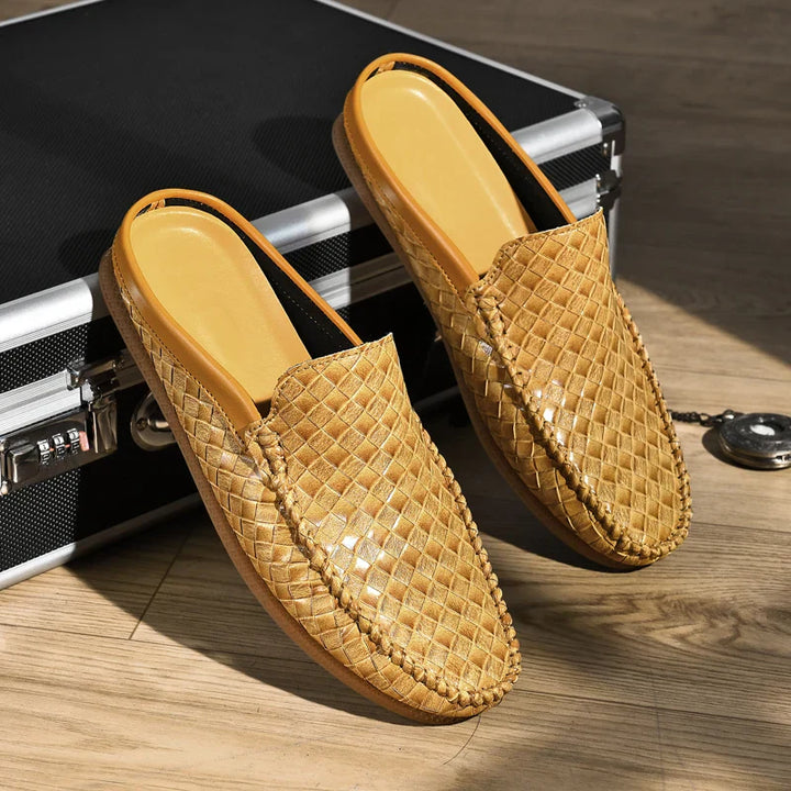 Lazaro Slides de cuero – Sandalias de cuero premium para comodidad diaria