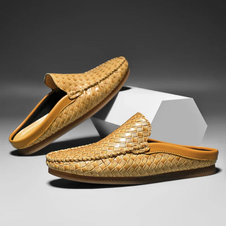 Lazaro Slides de cuero – Sandalias de cuero premium para comodidad diaria