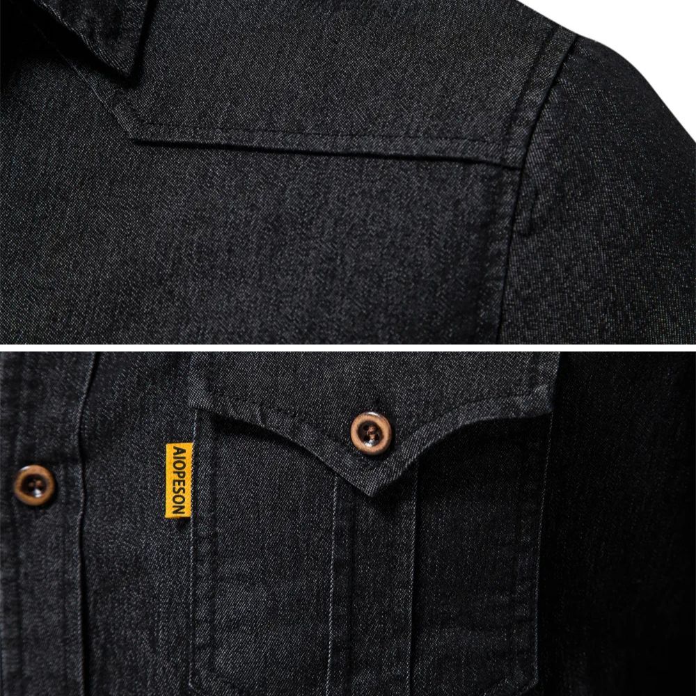 Camisa de mezclilla de algodón AdaptiveFit: confeccionada a medida para hombres