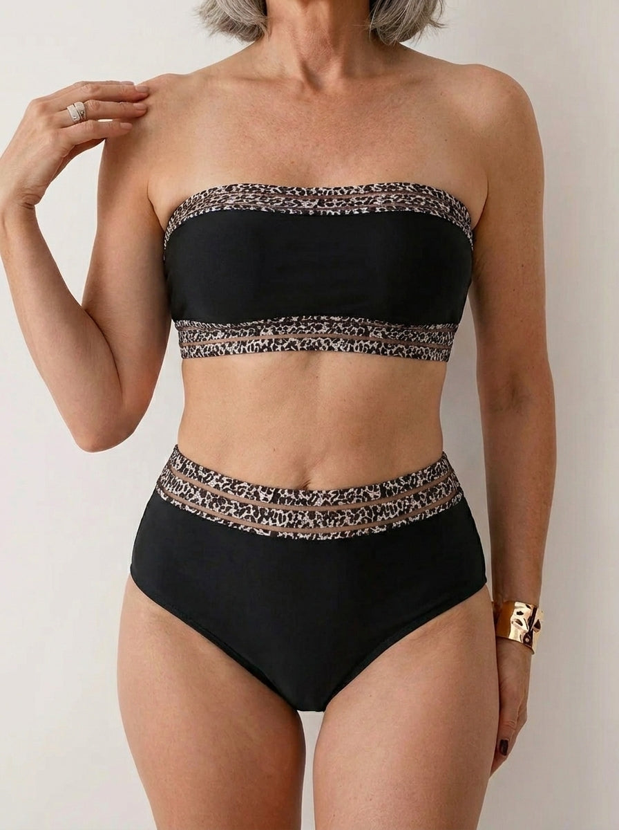 Tankini Bandeau Ajustado para Mujer