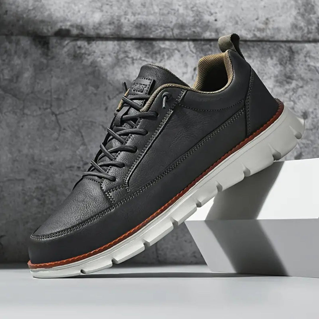 BRUNO | Zapatos Casual de Hombre de Cuero Azul Marino