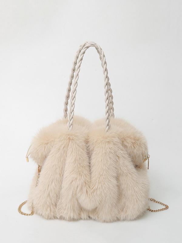 CHARLOTTE™ - Bolso de hombro tipo tote versátil de terciopelo afelpado