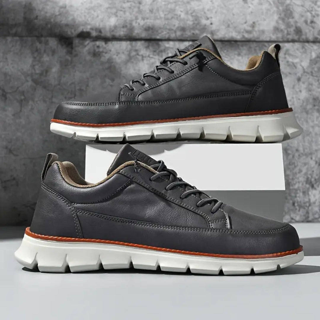 BRUNO | Zapatos Casual de Hombre de Cuero Azul Marino