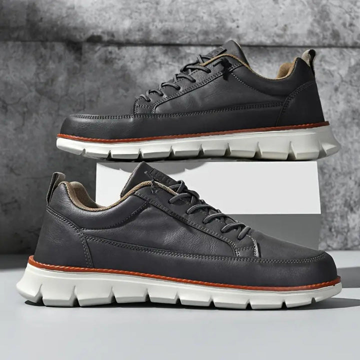 BRUNO | Zapatos Casual de Hombre de Cuero Azul Marino