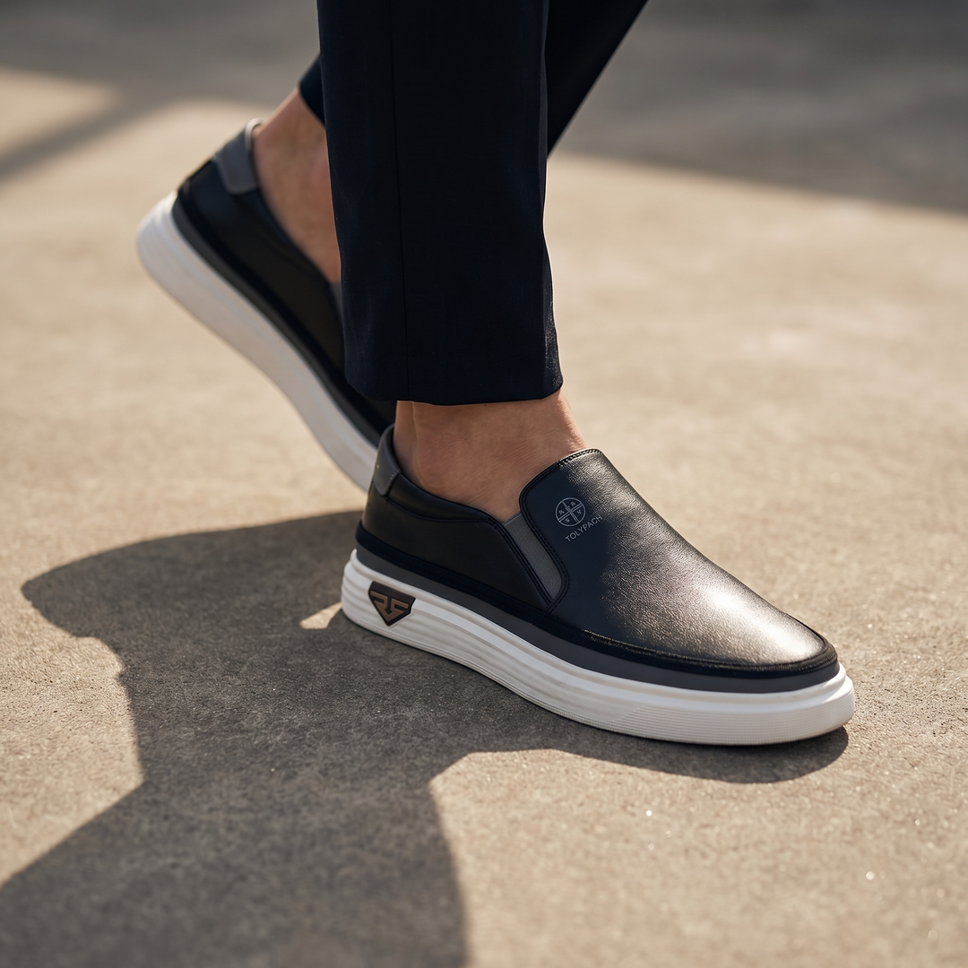 TORINO – Zapatillas Slip-On para Hombre de Piel de Alta Calidad