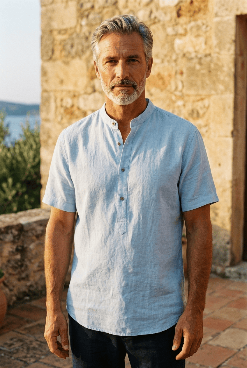 André Ferran Camisa de lino de Provenza