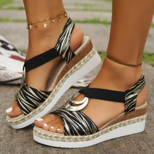 Sandalias Cómodas Ergonómicas con Tacón de Cuña