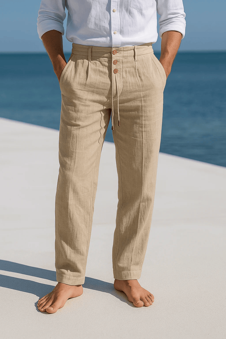 Pantalones de lino Porto de André Ferran