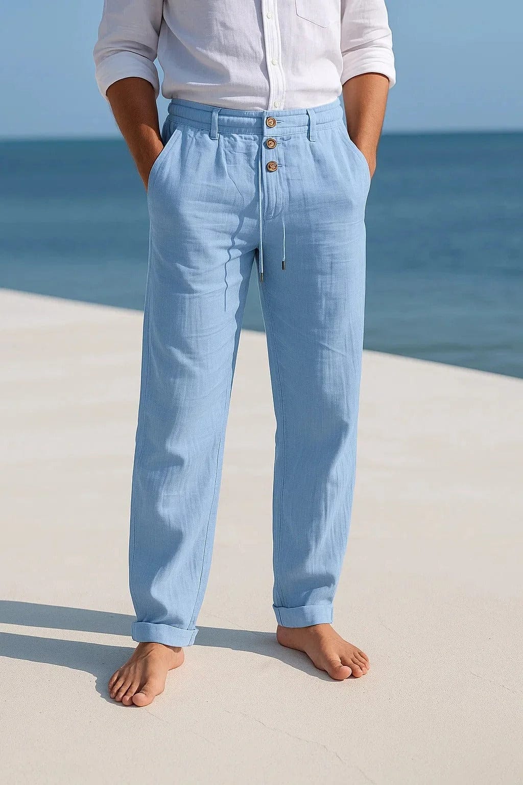 Pantalones de lino Porto de André Ferran
