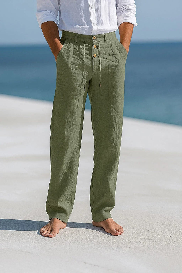 Pantalones de lino Porto de André Ferran
